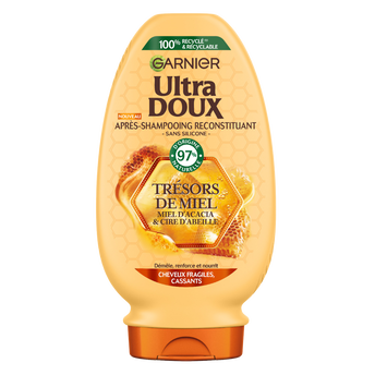 Image de Après-Shampooing ultra doux trésor miel GARNIER
