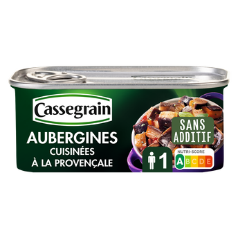 Image de Aubergines cuisinées à la provençale CASSEGRAIN - Boîte
