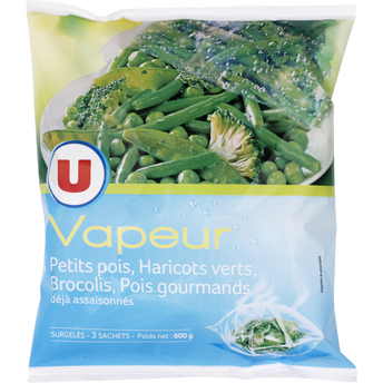 Image de U
Légumes Vapeur petits pois, haricots verts et brocolis