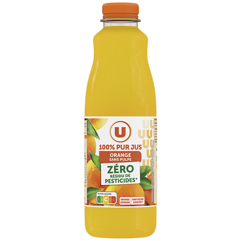 Image de U
Pur jus d'orange sans pulpe filière pet
