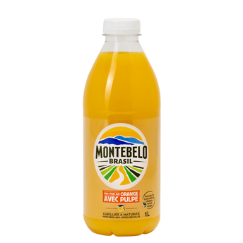 Image de Pur jus d'orange avec pulpe MONTEBELO BRASIL