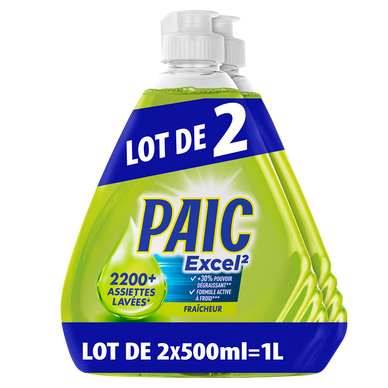 Stock Bureau - PAIC Flacon 500ml de liquide vaisselle mains XL+ Express  clean