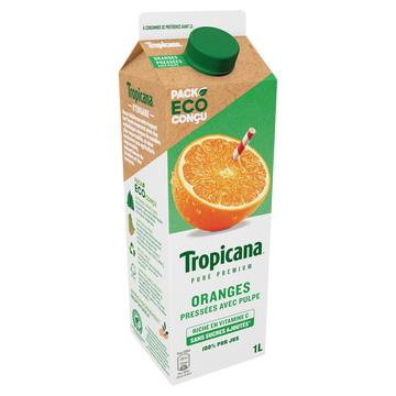 Tropicana Pur Jus Frais D'orange Avec Pulpe Tropicana - Brique 1l