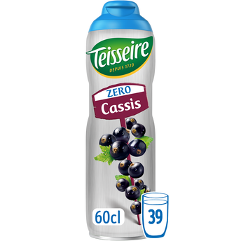 Image de Boisson concentrée zéro sucres cassis aromatisée à diluer TEISSEIRE -bidon
