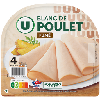 Image de U
Blanc de Poulet fumé - x4 tranches
