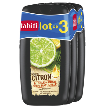 Image de Gel douche citron & huile de coco TAHITI lot