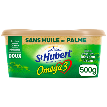 Image de Matière grasse à tartiner et à cuire allégée OMEGA 3 doux 50% de matière grasse ST HUBERT