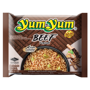 Image de Soupe de nouilles arôme boeuf YUM YUM, sachet de
