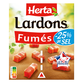 Image de Lardons -25% sel sécables HERTA