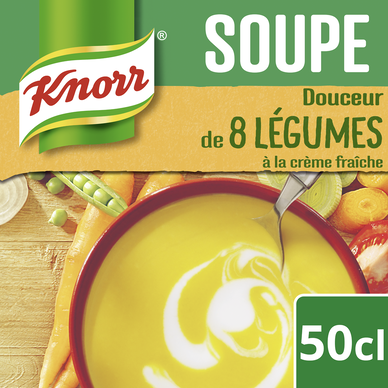 Soupe Douceur 8 légumes KNORR, brique de 500ml - Super U, Hyper U, U  Express 