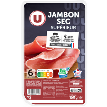 Image de U
Jambon sec supérieur - x6 tranches