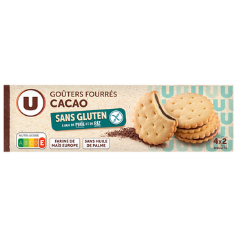 Image de U SANS GLUTEN
Goûters fourrés cacao sans gluten