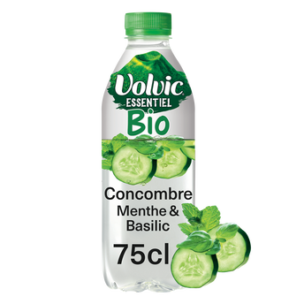 Image de Eau aromatisée bio concombre menthe basilic VOLVIC ESSENTIEL