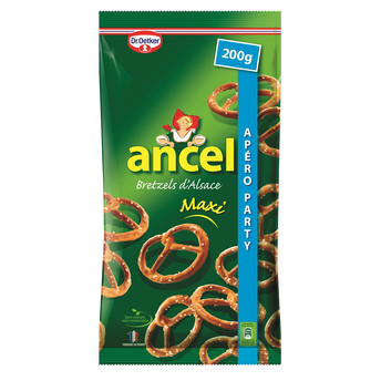 Image de Biscuits apéritif bretzels d'Alsace maxi DR OETKER, sachet de
