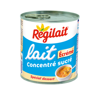 Image de Lait écrémé concentré sucré REGILAIT, boîte de