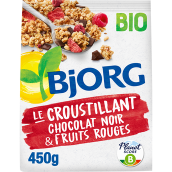 Image de Céréales le croustillant chocolat noir & fruits rouges bio BJORG