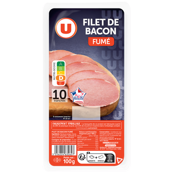 Image de U
Filet de Bacon fumé - x10 tranches