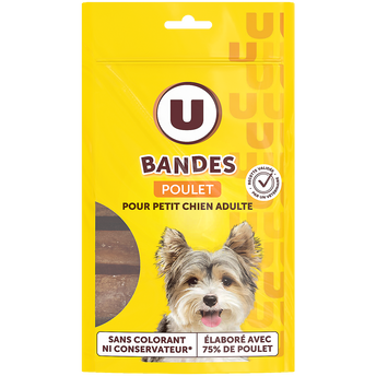 Image de U
Friandises Bandes de poulet pour mini chien