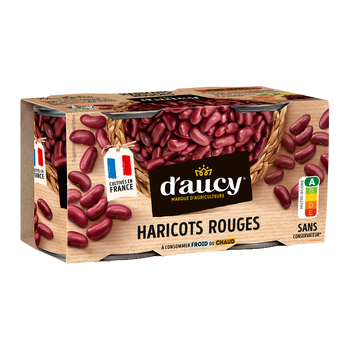 Image de Haricots rouges D'AUCY boîte 2x125g