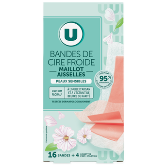 Image de U
Bande de cire froide pour maillot et aisselles