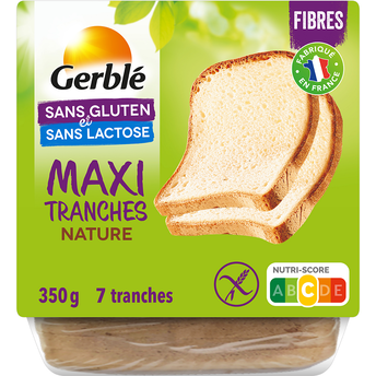 Image de Pain de Mie Maxi Tranches Sans Gluten GERBLE - 350