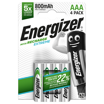 Image de Piles Energizer prechargees ext, hr03, 4