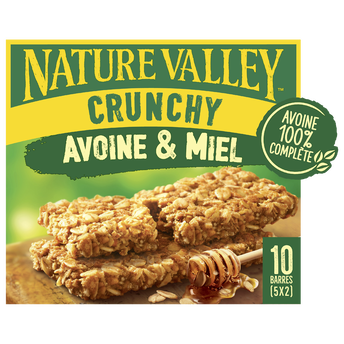 Image de Barres céréales Crunchy avoine & miel NATURE VALLEY