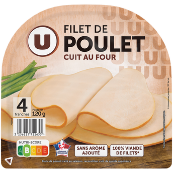 Image de U
Filet de Poulet cuit au four - x4 tranches