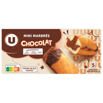 Image de U
Mini gâteaux marbré chocolat  5 paquets de 30g