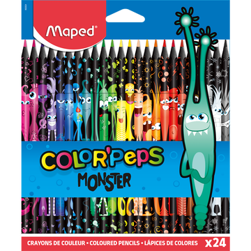 Monster Crayon De Couleur Colorpeps Black Monster Maped X24