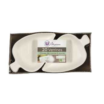 Image de U MAISON
Verrine feuille pulpe de canne à sucre