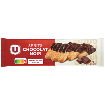 Image de U
Gâteau Sprits au chocolat au noir paquet de