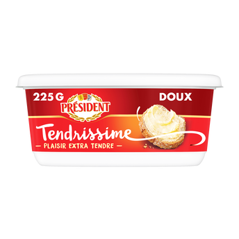 Image de Beurrier tendrissime doux 70%mg PRESIDENT, barquette