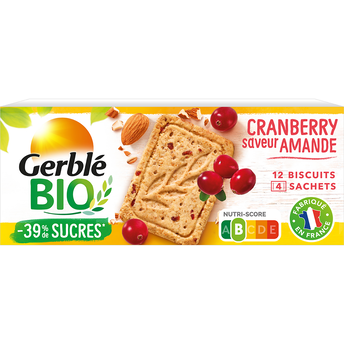 Image de Biscuits amande cranberry GERBLE BIO - 4x3