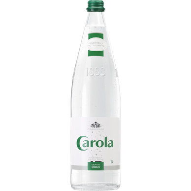 Eau de source plate CAROLA, bouteille en verre consigné 1l - Super U, Hyper  U, U Express 