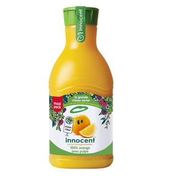 Image de Pur jus réfrigéré d'oranges avec pulpe INNOCENT