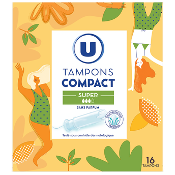 Image de U
Tampons compact super avec applicateur Boîte de