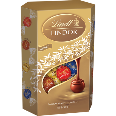 Boules Lindor chocolats assortis LINDT, 337g - Super U, Hyper U, U