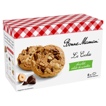 Bonne Maman Cookies Chocolat Noisette Bonne Maman, 225g