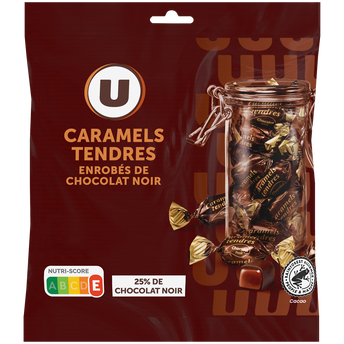 Image de U
Caramels enrobés au chocolat noir  paquet de