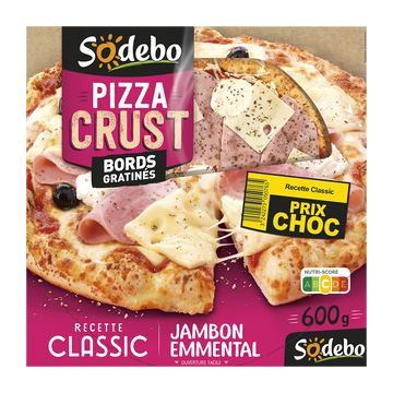 Sodeb'O Pizzacrust Classic Emmental Jambon Sodebo, 600g