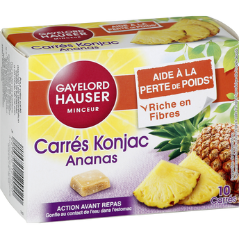 Image de Carrés coupe faim ananas GAYELORD HAUSER, 10 unités