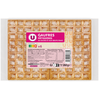 Image de U
Gaufres pâtissières au sucre