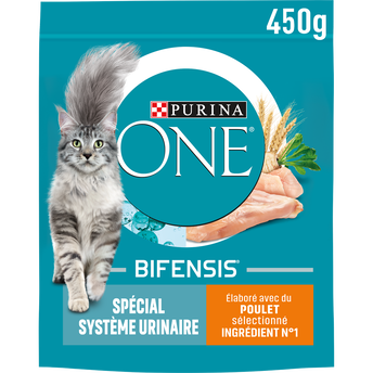 Image de Croquettes pour chat adulte SYSTÈME URINAIRE Poulet, Blé PURINA ONE