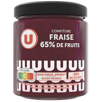Image de U
Confiture fraise 65% de fruits