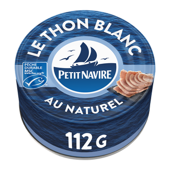 Image de Thon Blanc MSC au Naturel PETIT NAVIRE - 112g poids net