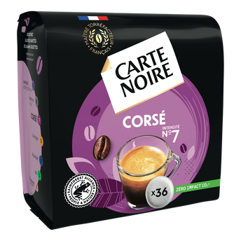 Image de Café dosettes Carte Noire Corsé N°7 - compatible SENSEO