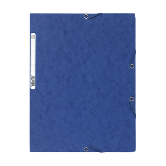 Image de Chemise à élastique 3 rabats EXACOMPTA, 24x32 cm, carton, bleu