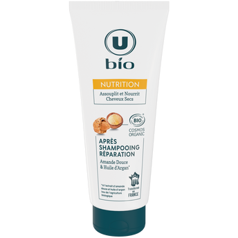 Image de U BIO
Après-Shampooing Nutrition Cheveux secs, Amande douce et huile argan