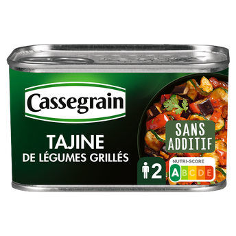 Image de Tajine légumes grillés coriandre & raisins secs CASSEGRAIN - Boîte